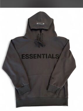 ESSENTIALS Dark Gray Pullover Hoodie